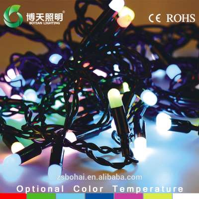 led holiday time decoration garden ball light stalk light string