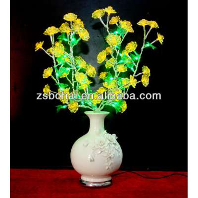 Waterproof and coldproof IP44 home decoration led flower vase light